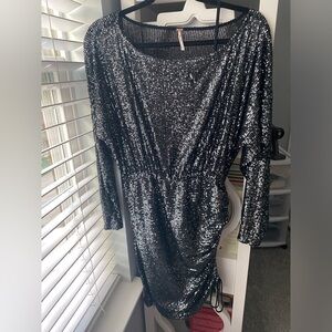 Free People Sparkly Mini Dress
